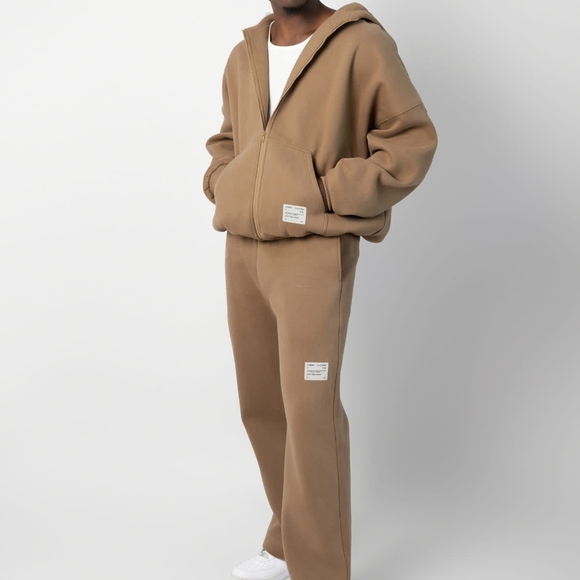 Nwot Comfrt Affirmation Straight Leg Sweatpants Color Teddy - Picture 3 of 7